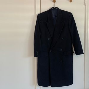 Vintage Wool Navy double breasted coat